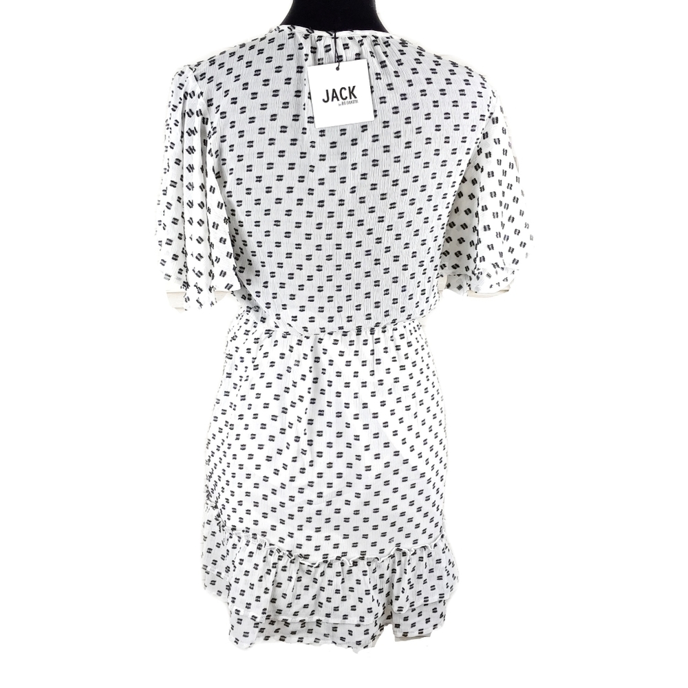 NWT JACK by BB Dakota $78 Wmns XS Black & White We-Dot-You Dress  - Picture 9 of 9